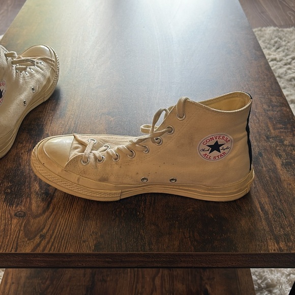 CONVERSE X CDG PLAY Chuck Taylor '70 High-Top Sneakers. COMME DES GARÇONS PLAY - Picture 3 of 4